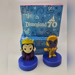 Disneyland 70 Evil Queen Thanos   Figurine Set - Purple and Gold #11 2 Sets